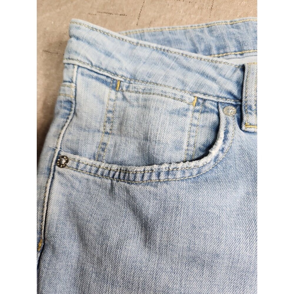 We The Free X Free People Womens Size 31  Boyfriend Jean in etna blue --16 - Picture 10 of 12